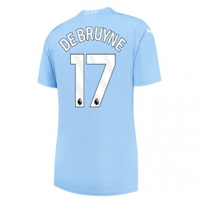 Lacne Ženy Futbalové dres Manchester City Kevin De Bruyne #17 2023-24 Krátky Rukáv - Domáci